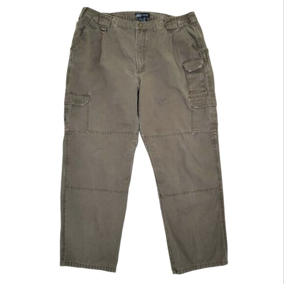5.11 Tactical Series 74251 Cargo Pants Men's Sz 42 x 32 Gray Green Canvas Cotton - Picture 12 of 13